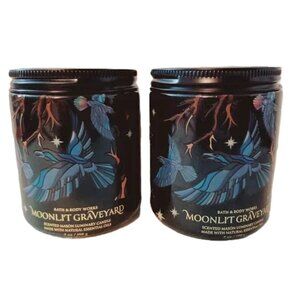 Bath and Body Works Moonlit Graveyard Single Wick Candles Set of 2